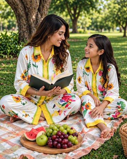 Sunny Orchard Luxe Mom & Me Matching Lounge Set