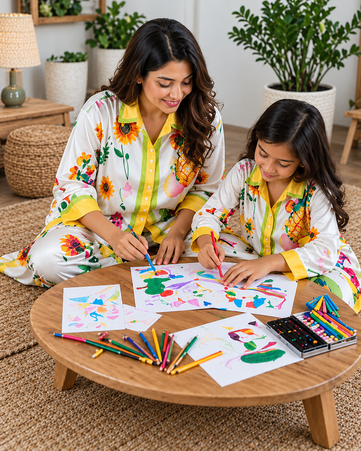 Sunny Orchard Luxe Mom & Me Matching Lounge Set