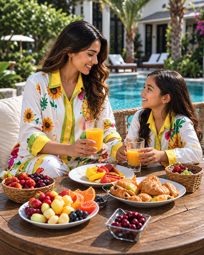 Sunny Orchard Luxe Mom & Me Matching Lounge Set