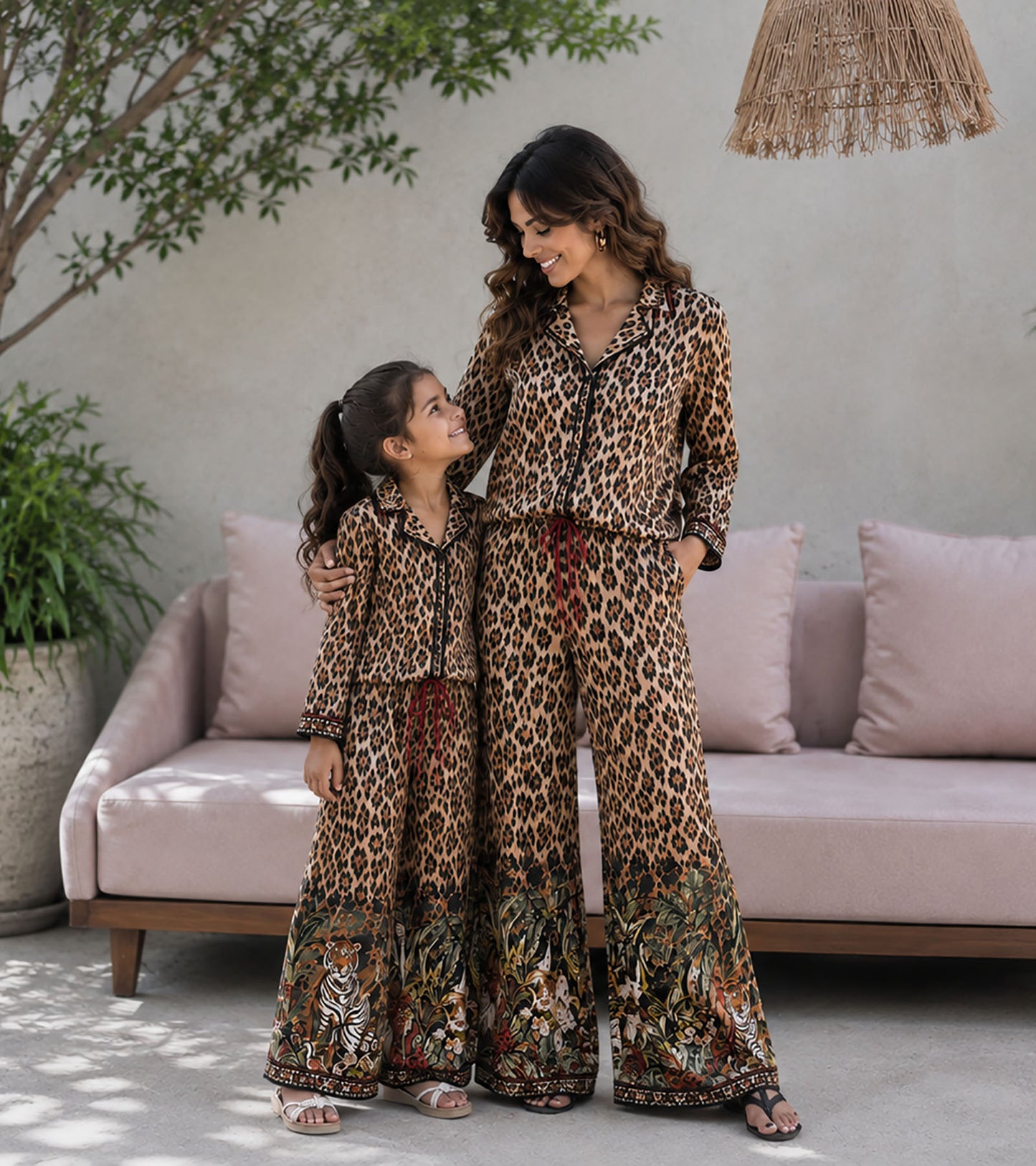 The Serengeti Luxe Mom & Me Matching Lounge Set