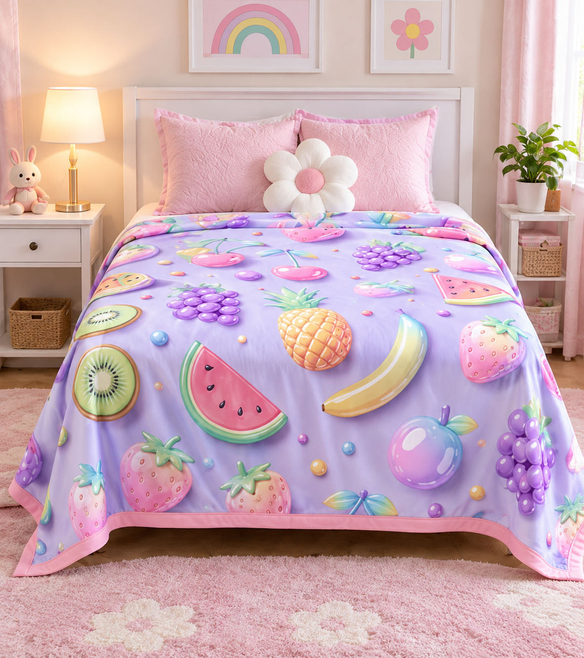 Candy Bloom Dreams Pure Cotton Blanket