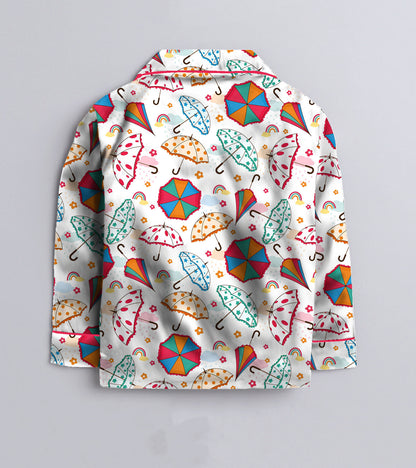 Umbrella Pure Cotton Printed Nightsuit Set
