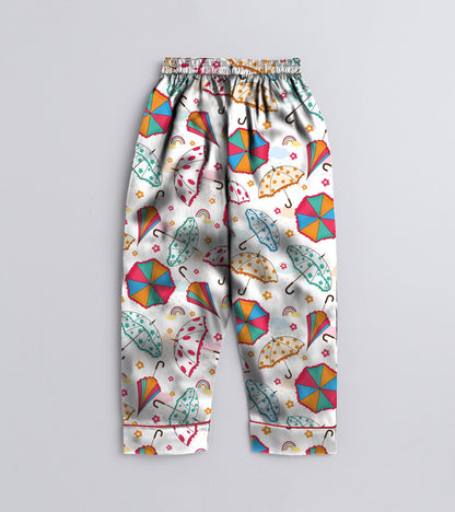 Umbrella Pure Cotton Printed Nightsuit Set