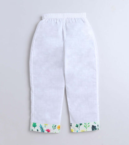WaterColor Floral Printed Pyjama Kurta Set