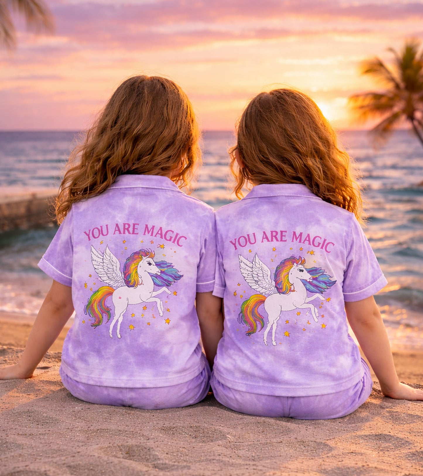 You Are Magic Printed Girls Pure Cotton Half Nightsuit Set