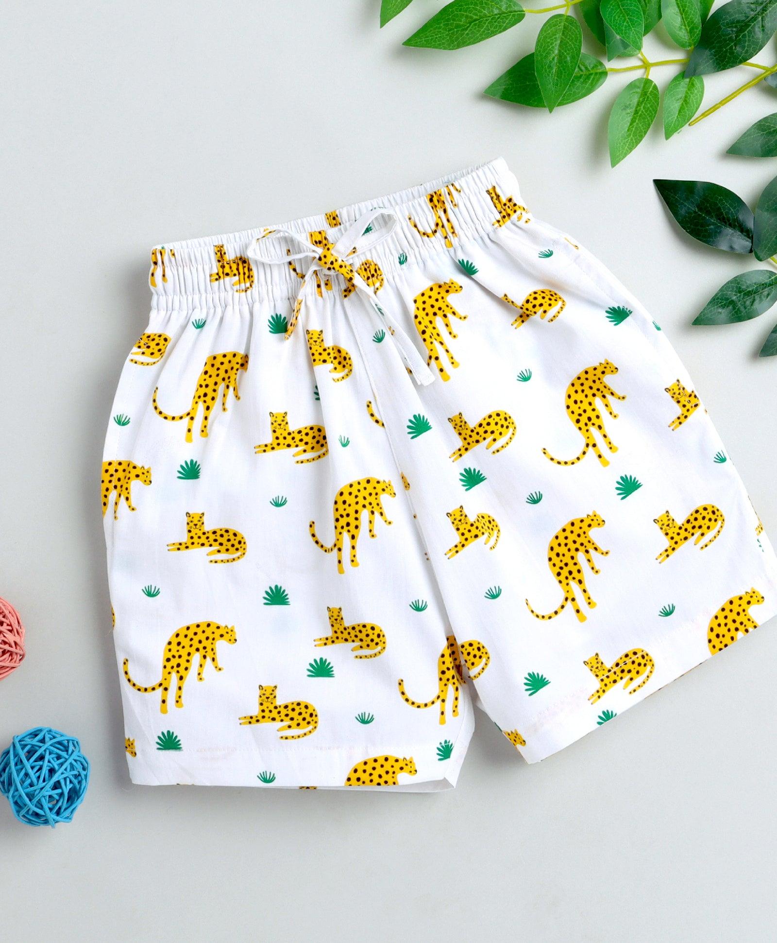 Leapord Print Boys Shorts