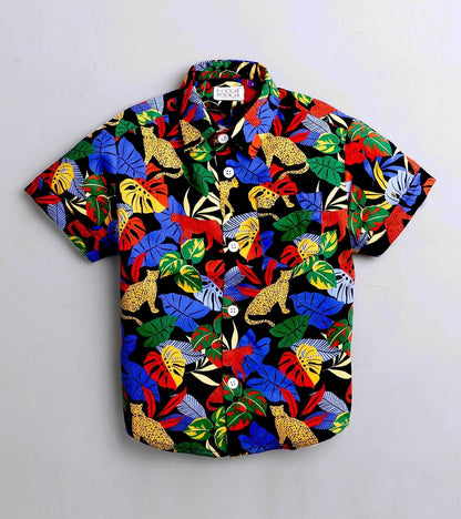Jungle Printed Half Sleeve Shirt