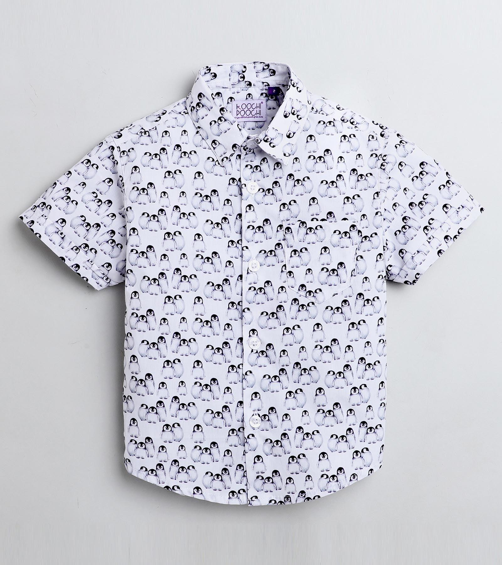 Penguin Printed Half Sleeve Shirt