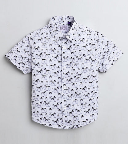 Penguin Printed Half Sleeve Shirt