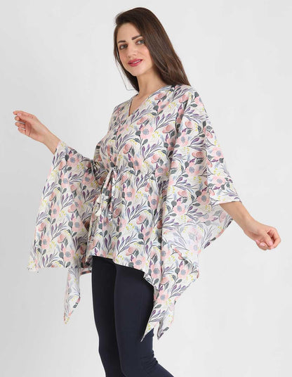 Mystic Floral Print Kaftan