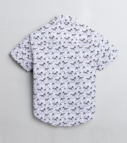 Penguin Printed Half Sleeve Shirt