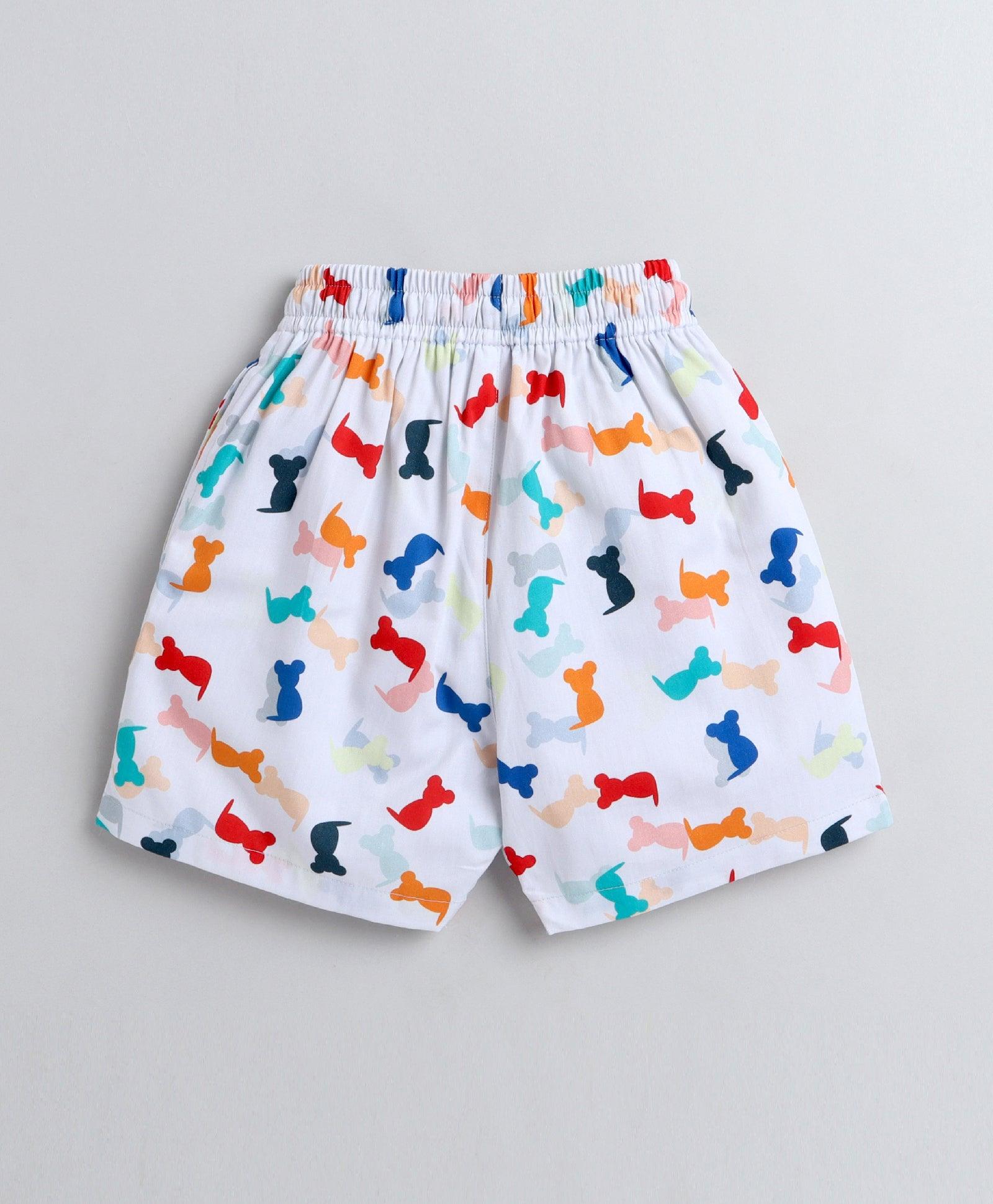 Multi Caty Print Boys Shorts