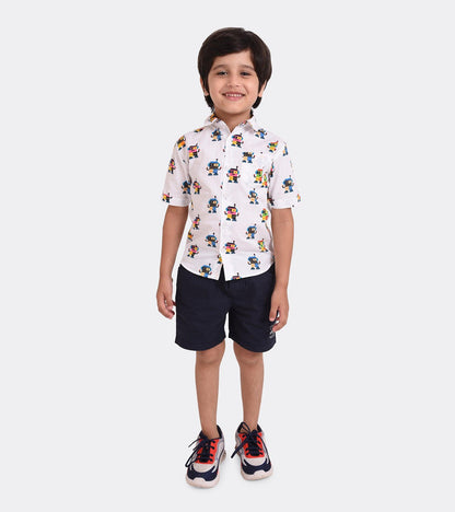Robo Play Printed Boys Shirt
