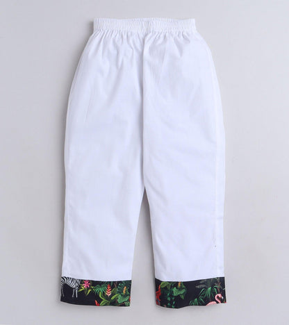 Night Jungle Printed Pyjama Kurta Set