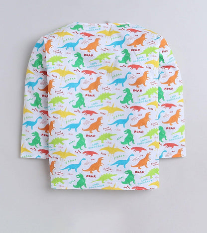 Roar Dino Printed Pyjama Kurta Set