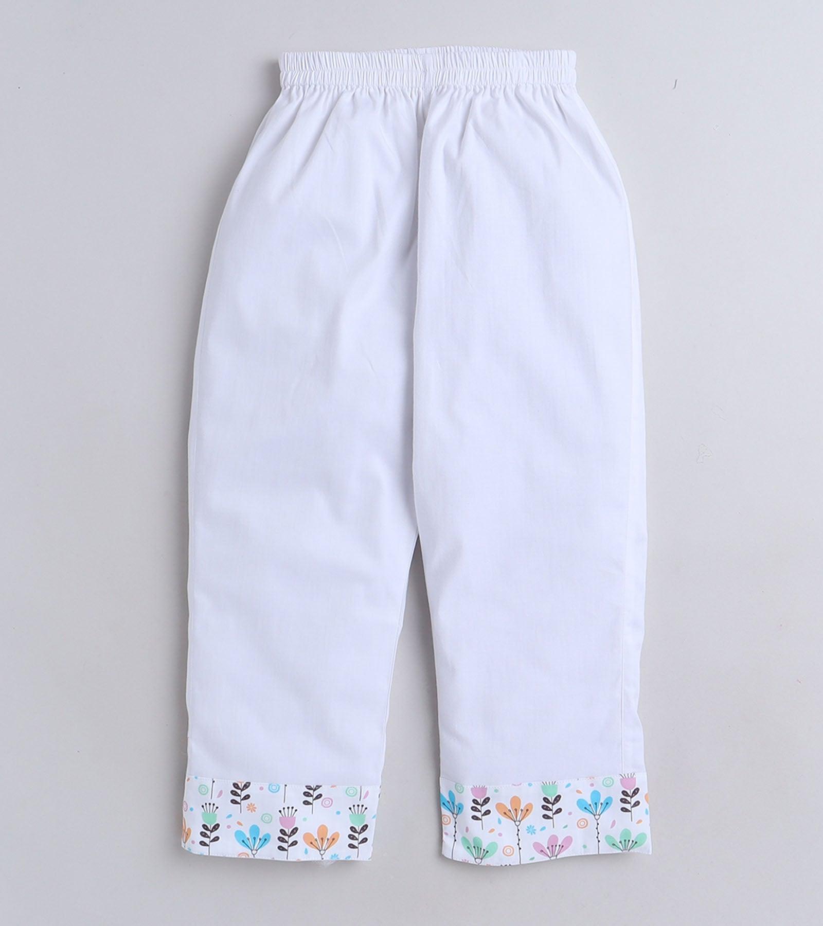 Standing Leaf Printed Pyjama Kurta Set