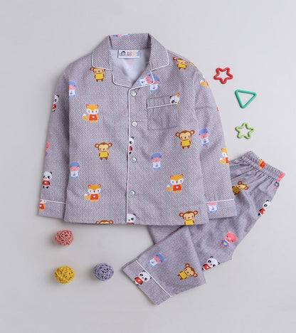 Cartoon printed Nightsuit Set