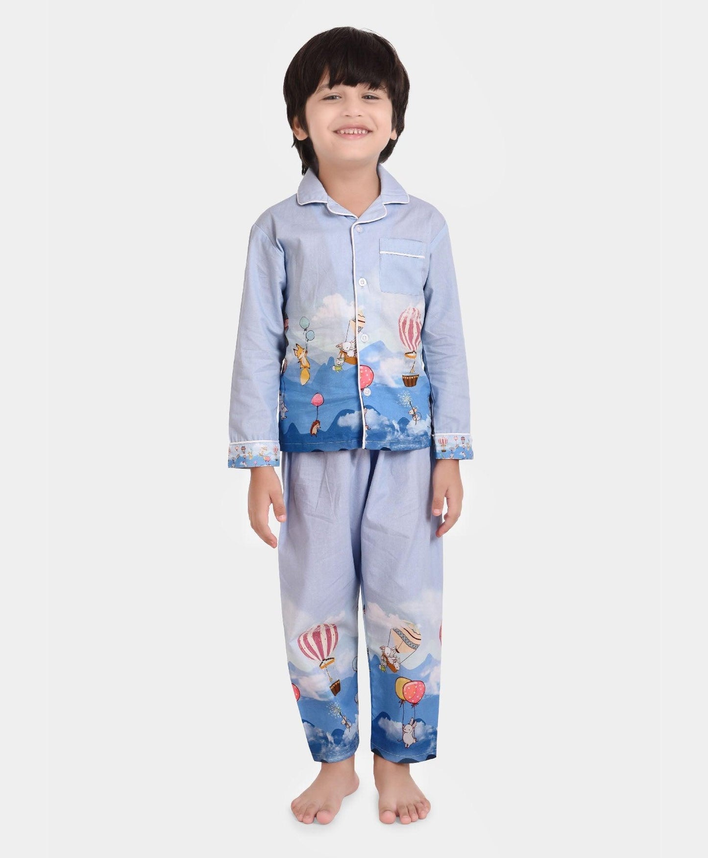 Fun in Clouds Printed Nightsuit Set
