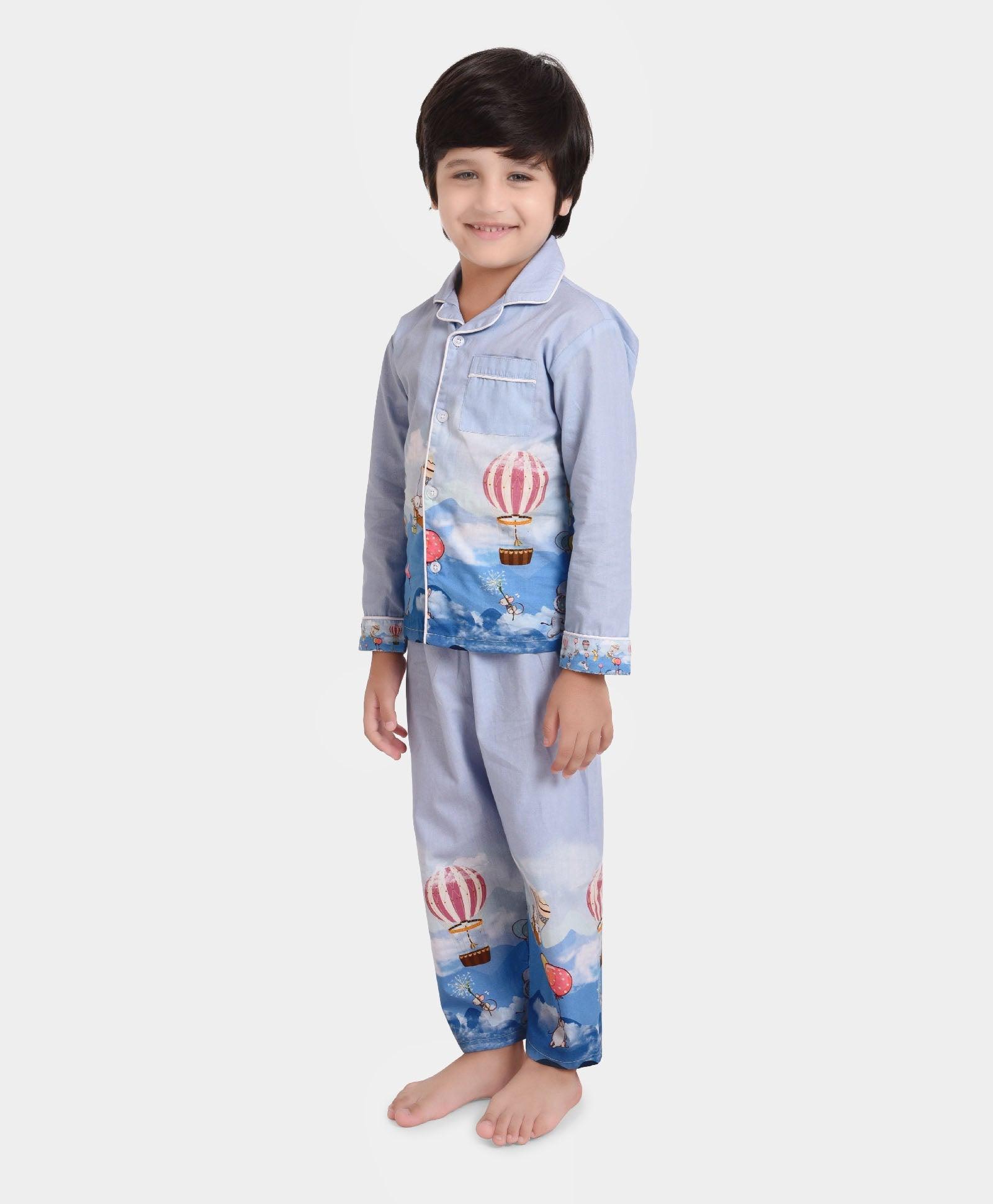 Fun in Clouds Printed Nightsuit Set