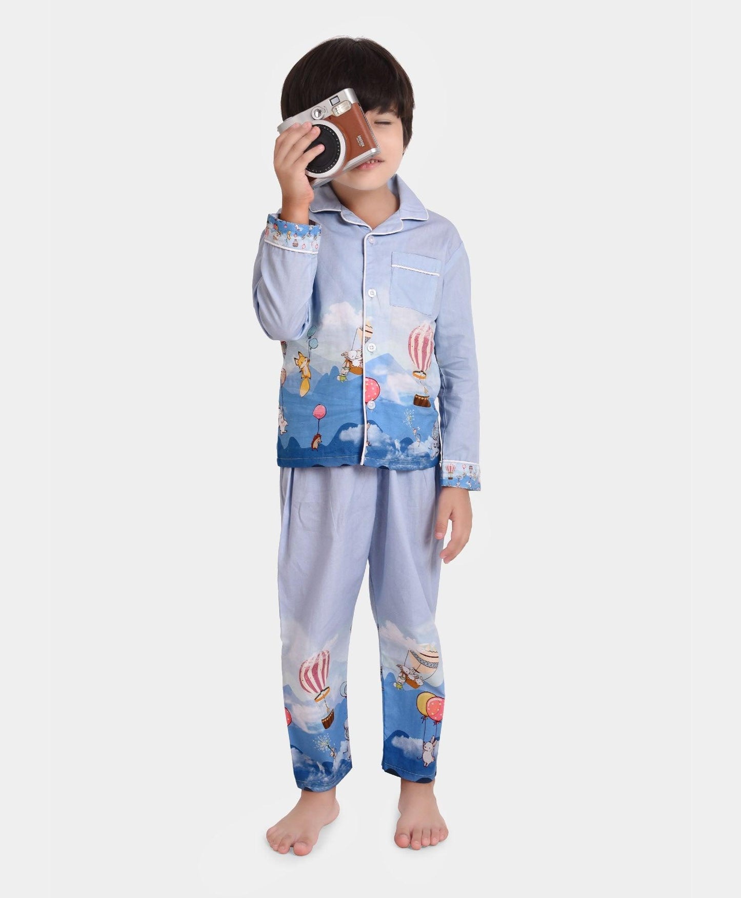 Fun in Clouds Printed Nightsuit Set