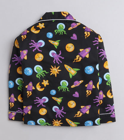 Space printed Nightsuit Set