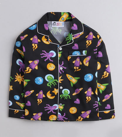Space printed Nightsuit Set