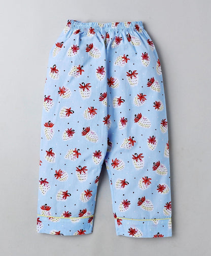 Strawberry Printed Night Suit Set